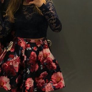 Two piece homecoming dress